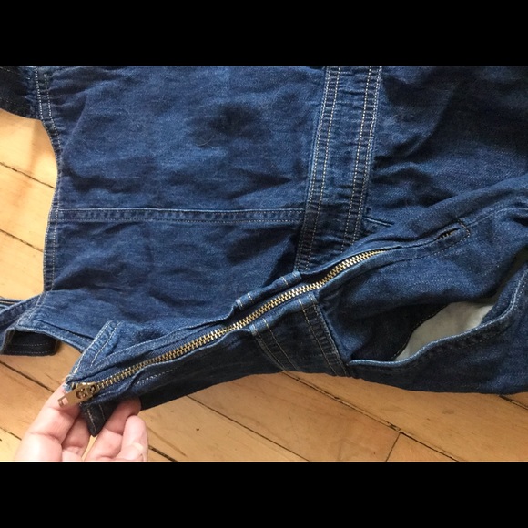 Levi’s denim skirtall overalls sm - Picture 7 of 8